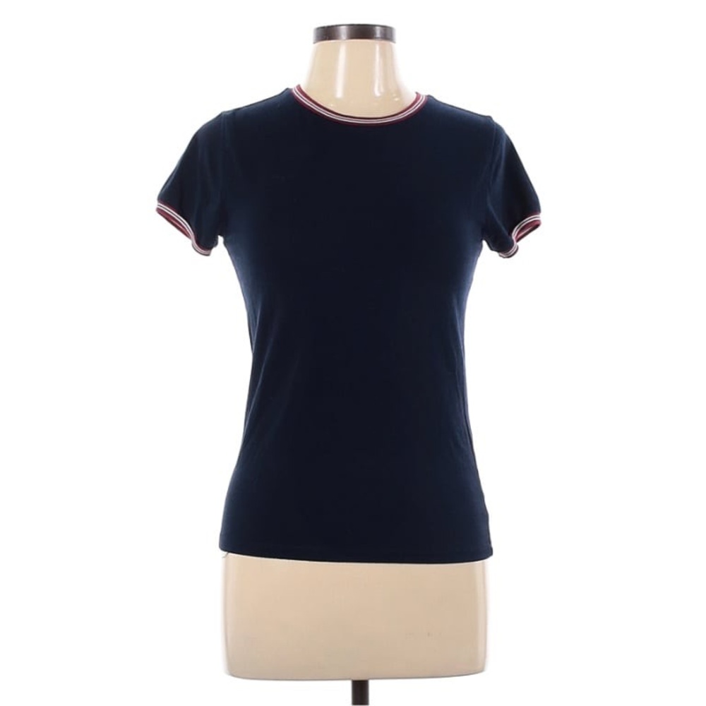 Forever 21 ringer collar navy top
